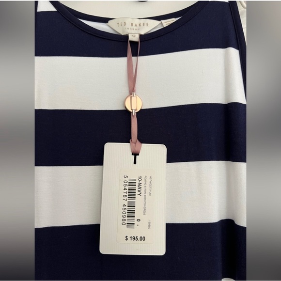 NWT Ted Baker Yuni Rowing Stripe Belted
Bodycon Dress Blue Red White Sz 0/2 $195 - Picture 5 of 6